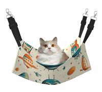 Alien Ufo Printed Pet Hammock - Sleeping Hammock For Cats, Rabbits, Ferrets, Puppies, Small Animals