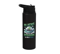Alien UFO Space Astronomy Lover Universe Believer Stainless Steel Insulated Water Bottle
