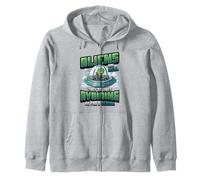 Alien UFO Space Astronomy Lover Universe Believer Zip Hoodie