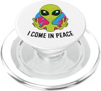 Alien Ufo Space Rave EDM Music I Come In Peace PopSockets PopGrip for MagSafe