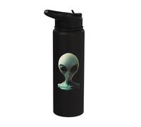 Alien UFO Visit Area 51 Extraterrestrial Species Planet Stainless Steel Insulated Water Bottle