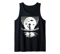 Alien UFOs Area 51 Extraterrestrial Funny Cosmic Encounter Tank Top