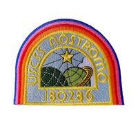 Alien USCSS Nostromo Embroidered Iron On Patch. Size 100mm x 80mm.