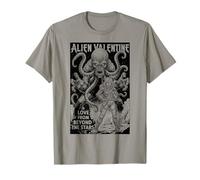 Alien Valentine Funny Science Fiction Vintage Comic Book T-Shirt