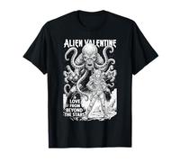 Alien Valentine Funny Science Fiction Vintage Comic Book T-Shirt