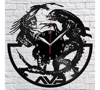 Alien Vs Predator Vinyl Record Wall Clock Fan Art Home Decor Vintage Wall Art The Best Handmade Gifts