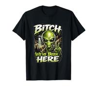 Alien We've Been Here Funny UFO Design T-Shirt