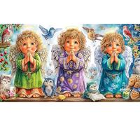 Alien-with-hat-holding-fire 1000 Pieces Jigsaw Puzzle for Kid Toys Challenging & Brainteasing Decoration 38x52cm/1000pcs