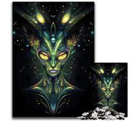 Alien Woman Digital Art Jigsaws 1000 Pieces for Adults Puzzles for Adults for Family And Friends Suitable for Ages 1000 PCS(38x26cm)