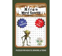 Alien Word Search Puzzle Book: Word Searches with Easy to Read Print about Alien Related Terms, Species and more | 6x9 inches, 110 pages | 50+ Puzzles ... Gift for Vacations, Holidays, and Free Times