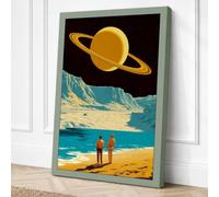 Alien World Wonder Fantasy & Canvas Wall Art Print 30x20 Inch