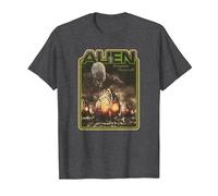 Alien Xenomorph Prepare Yourself Retro T-Shirt, Men, Dark Heather Grey, 4X-Large