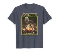 Alien Xenomorph Prepare Yourself Retro T-Shirt, Men, Heather Blue, 3X-Large
