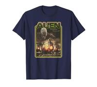 Alien Xenomorph Prepare Yourself Retro T-Shirt, Men, Navy Blue, 6X-Large