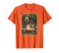 Alien Xenomorph Prepare Yourself Retro T-Shirt, Men, Orange, 3X-Large