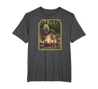 Alien Xenomorph Prepare Yourself Retro T-Shirt, Men's Big and Tall, Dark Heather Grey, 4X Tall