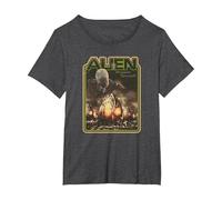 Alien Xenomorph Prepare Yourself Retro T-Shirt, Women's Plus, Dark Heather Grey, 3X