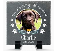 Alienc Personalised Dog & Cat Memorial Plaque, Pet Memorial Gift