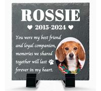 Alienc Personalised Dog & Cat Memorial Plaque, Pet Memorial Gift | Personalise with Your Pet's Photo & Name - A Meaningful Keepsake to Cherish a Lifetime of Love and Memories