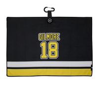Aliennana Magnetic Golf Towel, Microfiber Waffle Design with Clip - Industrial Strength Magnet for Strong Hold to Golf Bags, Carts Clubs (Number 18)