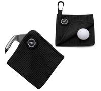 Aliennana Small Magnetic Golf Towel, Microfiber Waffle Design with Clip - Industrial Strength Magnet for Golf Bags, Carts Clubs