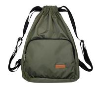 Alienoid 15L Activity Sack Style drawstring Backpack | Bag for Gym, football, Cycling, Swimming & other sports PE (Olive green)