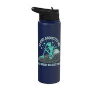 Aliens Abducted Me - Alien Abduction UFO - Get in Loser Gift Stainless Steel Insulated Water Bottle