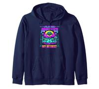 Aliens Abducted My Interest Extraterrestrial Humor Sci Fi Zip Hoodie