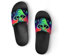 Aliens And Weed Men's Slide Sandal Non Slip Shower Shoes Bathroom Slippers for Pool Beach 37 (235mm)