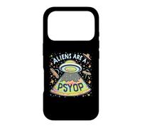 Aliens Are A Psyop Funny Abduction Anti Gravity Fake Alien Case for iPhone 17 Pro