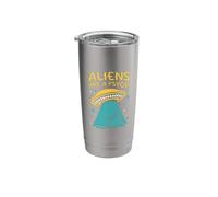 Aliens are A Psyop Funny UFO Misinformation Hoax Alien Meme Stainless Steel Insulated Tumbler