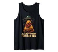 Aliens are Coming for Our BBQ Humor Tank Top