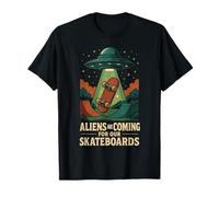 Aliens are Coming for Our Skateboards T-Shirt