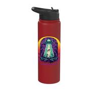Aliens are Coming Funny UFO Alien Believer Ufosighting Stainless Steel Insulated Water Bottle