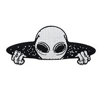 Aliens are Coming Iron-on Patch | UFO Embroidery Patch, Space Stars ironable Patch, Iron on Patches, NASA Badges Finally Home