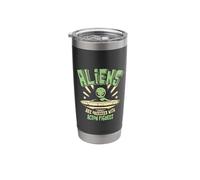 Aliens are Obsessed with Action Figures Stainless Steel Insulated Tumbler