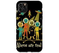 Aliens Are Real Meme Retro 1950s Atomic Age Space Sci-Fi Case for iPhone 11 Pro Max
