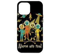 Aliens Are Real Meme Retro 1950s Atomic Age Space Sci-Fi Case for iPhone 12 Pro Max