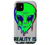 Aliens Are Real Reality Is A Glitch Melting Alien Head Meme Case for iPhone 11