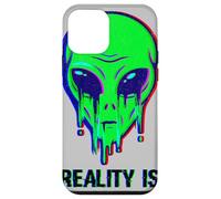 Aliens Are Real Reality Is A Glitch Melting Alien Head Meme Case for iPhone 12 mini