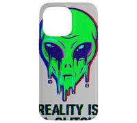 Aliens Are Real Reality Is A Glitch Melting Alien Head Meme Case for iPhone 14 Pro Max