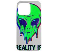 Aliens Are Real Reality Is A Glitch Melting Alien Head Meme Case for iPhone 15 Pro Max