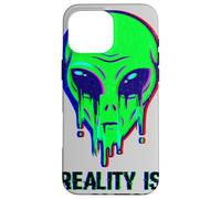Aliens Are Real Reality Is A Glitch Melting Alien Head Meme Case for iPhone 16 Pro Max