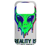 Aliens Are Real Reality Is A Glitch Melting Alien Head Meme Case for iPhone 17 Pro