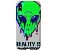 Aliens Are Real Reality Is A Glitch Melting Alien Head Meme Case for iPhone XS Max