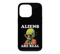 Aliens Are Real Retro Extraterrestrial Design Case for iPhone 13 Pro