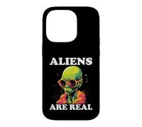 Aliens Are Real Retro Extraterrestrial Design Case for iPhone 14 Pro