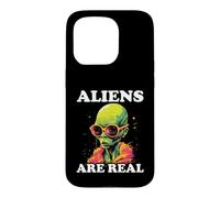 Aliens Are Real Retro Extraterrestrial Design Case for iPhone 15 Pro