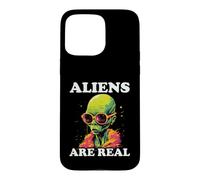 Aliens Are Real Retro Extraterrestrial Design Case for iPhone 15 Pro Max