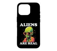 Aliens Are Real Retro Extraterrestrial Design Case for iPhone 16 Pro